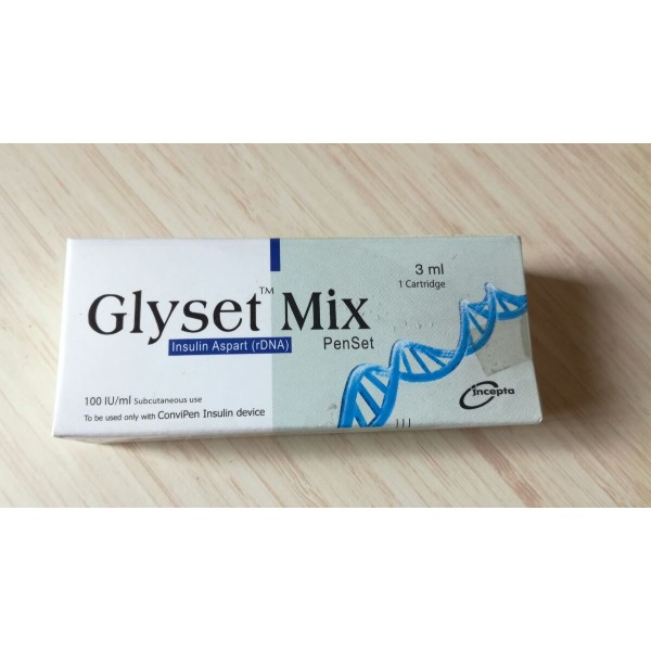 Glyset Mix Penset Inj, Insulin inj, Insulin